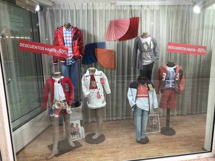 infantil escaparate